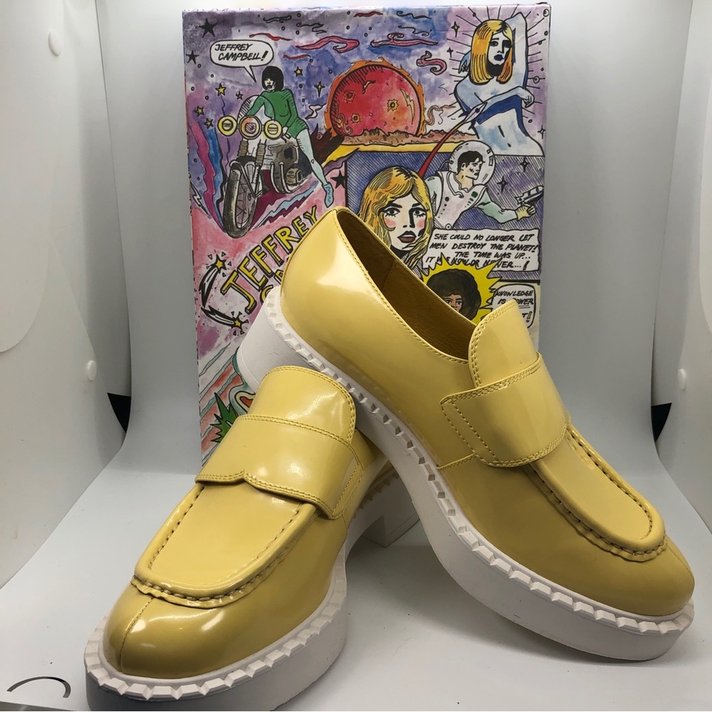 Jeffrey Campbell | Yellow Librarian  loafers 8.5 NWOT